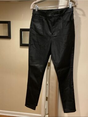 Express Black Coated Skinny Jeans